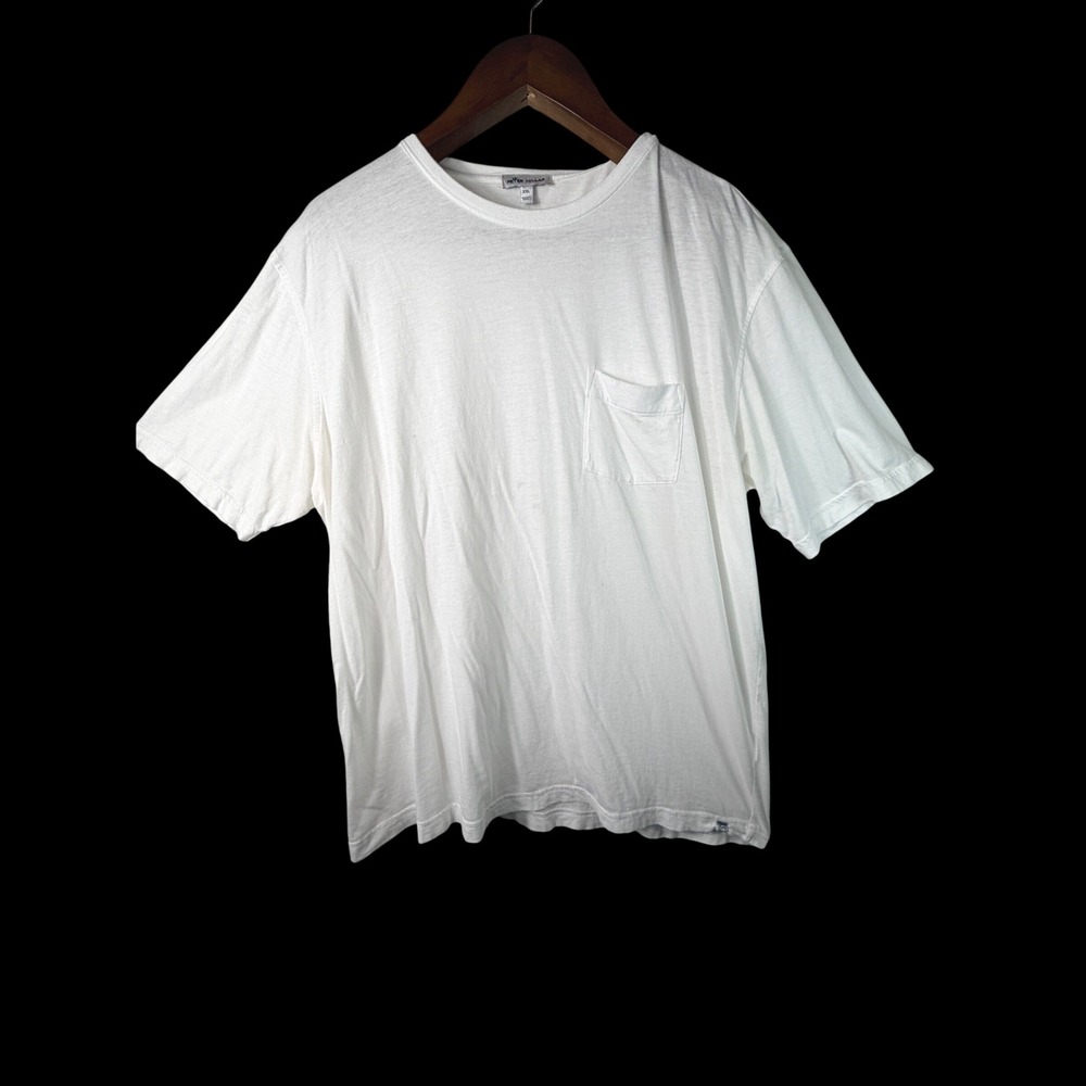 Peter Millar Pocket T-Shirt White Cotton Modal Quit Luxury Resort Preppy XXL